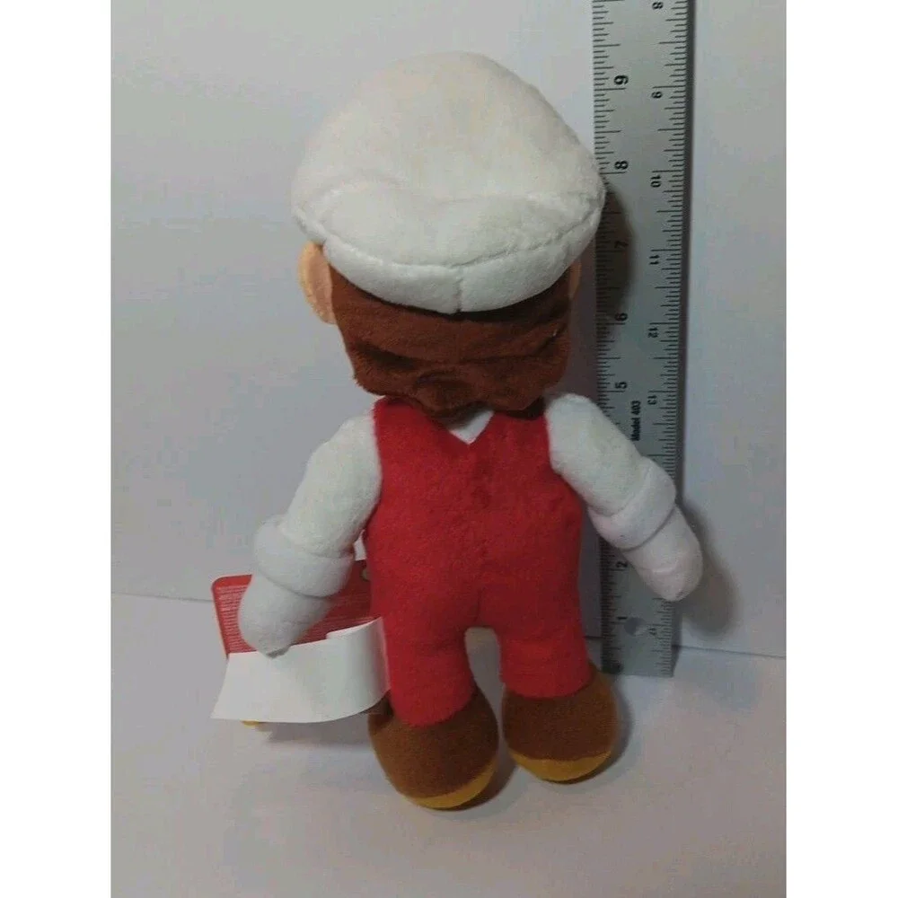 Super Mario Fire Mario 9 Inch Plush Nintendo With Little Fire Mario